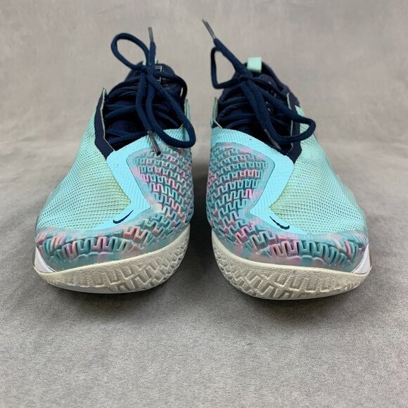 Nike Womens Tennis Shoes 8.5 Blue Court React Vapor NXT Glacier Ice CV0742-402 - Picture 3 of 15